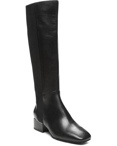 Donald J Pliner Annika Square Toe Dressy Knee-high Boots - Black