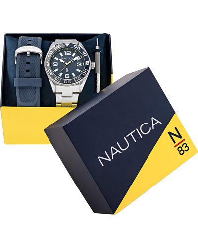 Nautica Finn World Recycled Watch Box Set - Blue