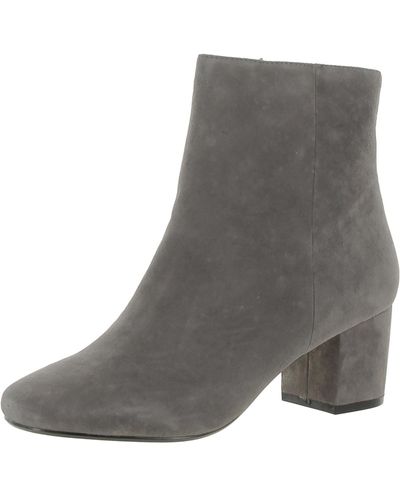 Dune 297 Pebbles Suede Round Toe Ankle Boots - Gray
