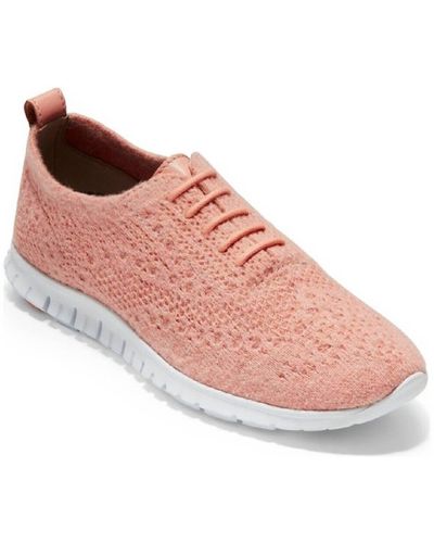 Cole Haan Zerogrand Stitchlite Wool Oxford Sneakers - Pink