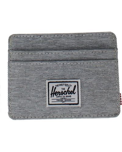 Herschel Supply Co. Charlie Canvas Multiple Slots Card Case - Gray