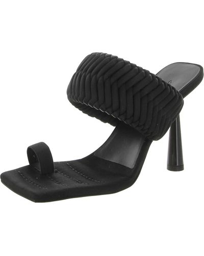 GIA RHW Rosie 1 Raso Satin Braided Slide Sandals - Black