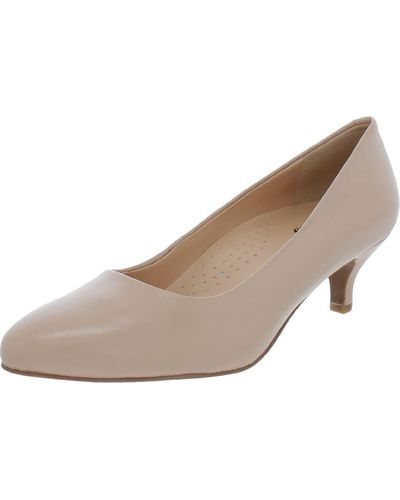 Trotters Kiera Faux Suede Pointed Toe Pumps - Natural