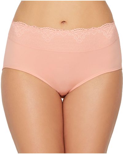 Bali Smooth Passion For Comfort Lace Brief - Pink