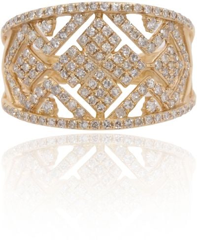 Diana M. Jewels 14ktyg Ring Scd 0.66cts Diamonds 0.04cts - Natural