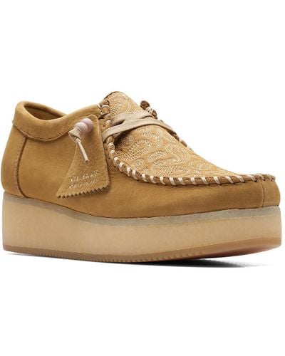 Clarks Wallacraft Lo Leather Causal Oxfords - Natural