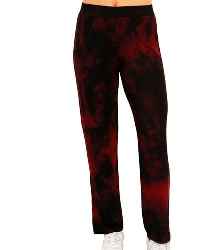 French Kyss Marble Wash Lounge Pant - Red