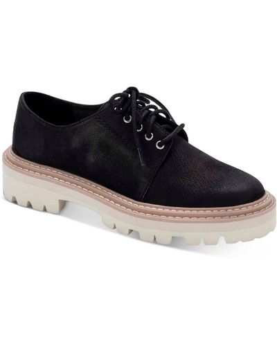 Dolce Vita Martie Lugged Sole Lugged Oxfords - Black