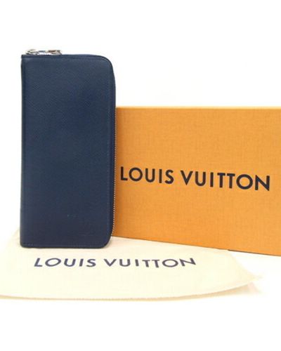 Louis Vuitton Zippy Wallet Vertical Leather Wallet (pre-owned) - Blue