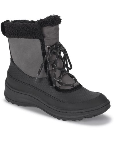 BareTraps Alta Suede Faux Fur Winter & Snow Boots - Natural