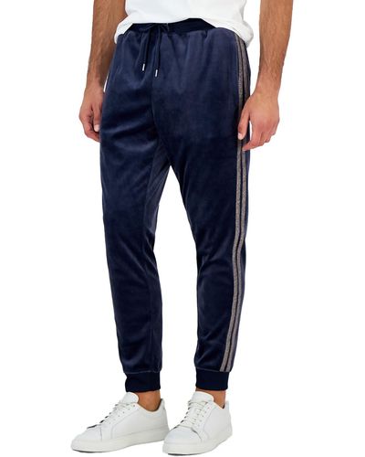 INC Velour Sweatpants jogger Pants - Blue