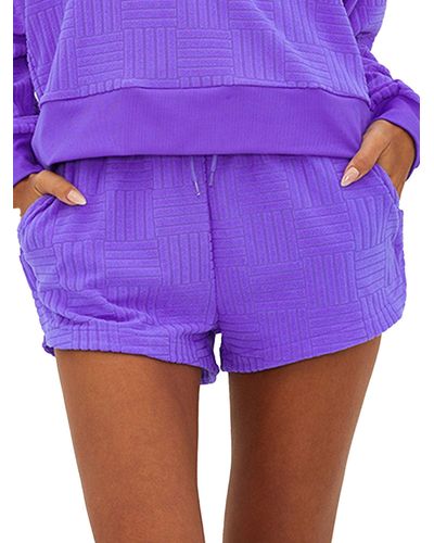 Beach Riot Kiara Cover-up Shorts - Purple