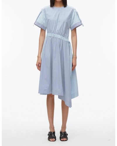 3.1 Phillip Lim Mixed Stripe Dress - Blue