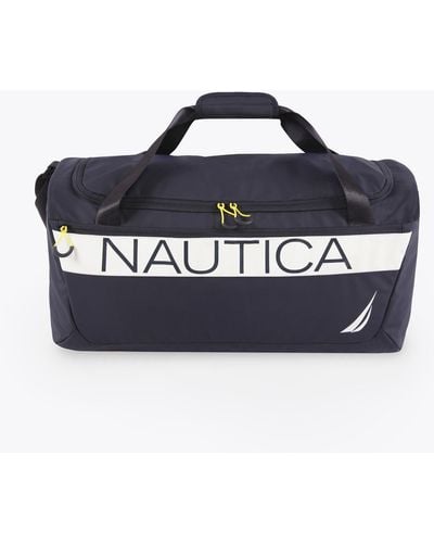 Nautica Logo Duffel Bag - Blue