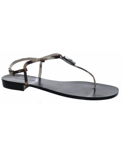 Pelle Moda Baxley T-strap Sandals - Black