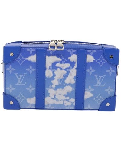 Louis Vuitton Trunk Canvas Shoulder Bag (pre-owned) - Blue