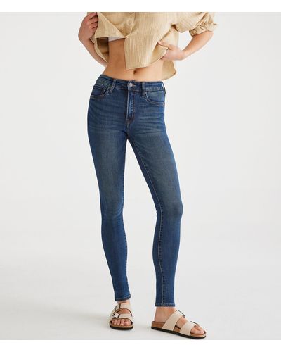 Aéropostale Premium Seriously Stretchy High-rise Jegging - Blue