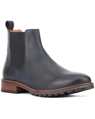 Reserved Footwear Theo Leather Ankle Chelsea Boots - Black