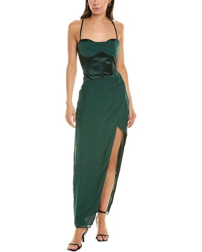Nicholas Solara Silk-blend Gown - Green