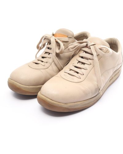 Louis Vuitton Sneakers Leather Beige - Natural