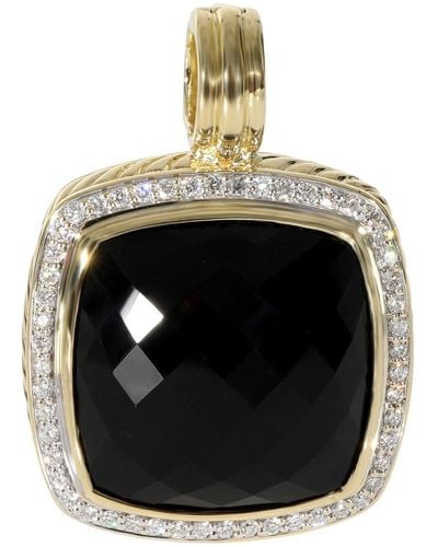 David Yurman Albion Onyx Diamond Enhancer Pendant - Black
