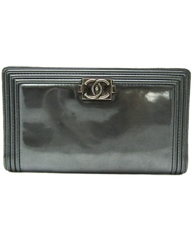 Chanel Patent Leather Wallet (pre-owned) - Metallic