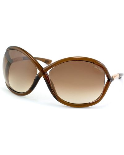 Tom Ford Whitney Tf 9 692 Round Sunglasses - Brown