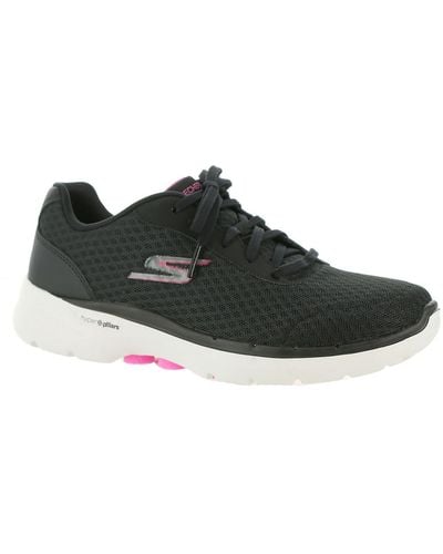 Skechers Go Walk 6 Iconic Vision Performance Walking Casual And Fashion Sneakers - Black
