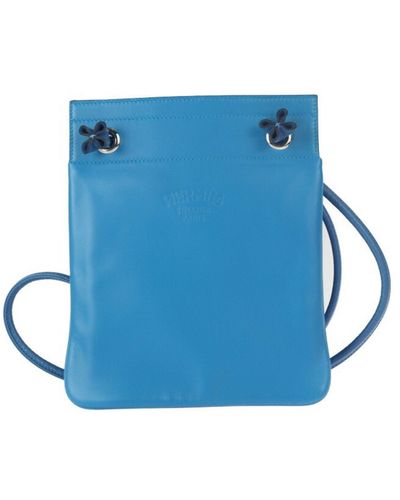 Hermès Aline Pony-style Calfskin Shopper Bag (pre-owned) - Blue