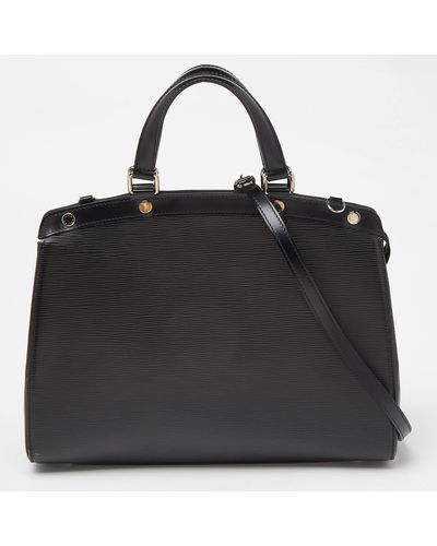 Louis Vuitton Epi Leather Brea Gm Bag - Black