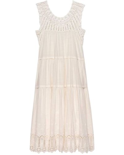 The Great The Soleil Dress In Cream - Natural