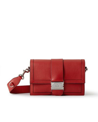 Mulberry Utility Postman's Buckle Crossbody - Red