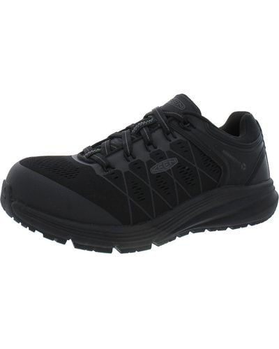 Keen Slip Resistant Manmade Work & Safety Shoes - Black