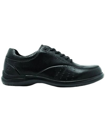 Aravon Farren Lace Up Shoes - Narrow Width In Black Nubuck