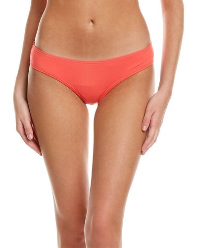 Vince Camuto Shirred Smooth Fit Bikini Bottom - Pink