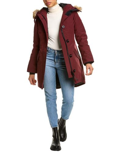 HSMQHJWE Canada Goose Parka Women Thickened Down Coats Women Ladies Autumn  And Winter Warm Short Shiny Padded Hooded Leather Jacket Large