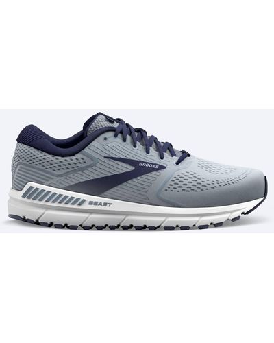 Brooks Beast 20 Running Shoes - Medium Width In Blue/grey/peacoat