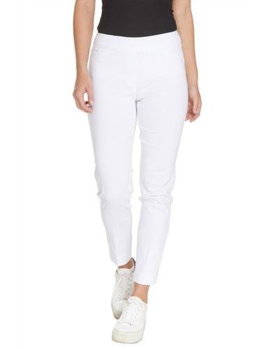 Slimsation By Multiples Ankle Pants - White