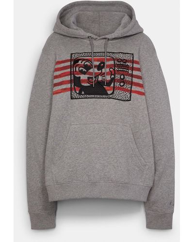 COACH Disney Mickey Mouse X Keith Haring Hoodie - Gray