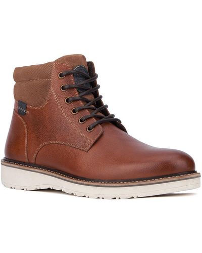 Reserved Footwear Enzo Leather Chukka Boots - Brown