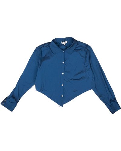 Opening Ceremony Navy Blue Stretchy Baby Pointed Blouse
