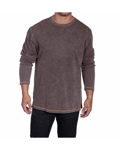 Scully Men Josh Ribbed Knit Top - Purple