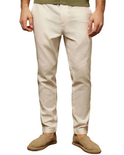 Onia Stretch Linen Traveler Pant - Natural