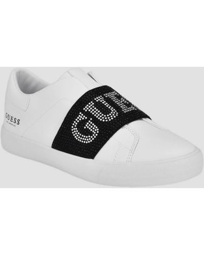 Guess Factory Mesha Slip-on Sneakers - White