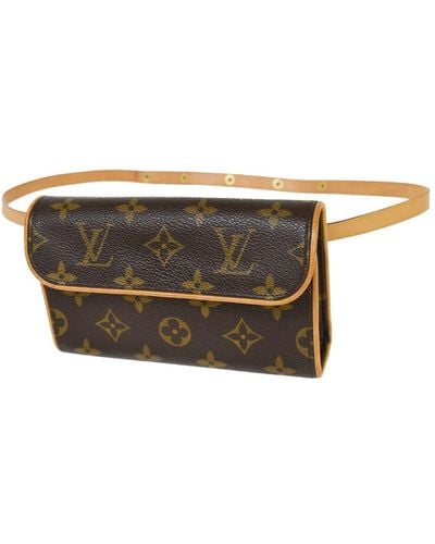 Louis Vuitton Pochette Florentine Canvas Clutch Bag (pre-owned) - Brown