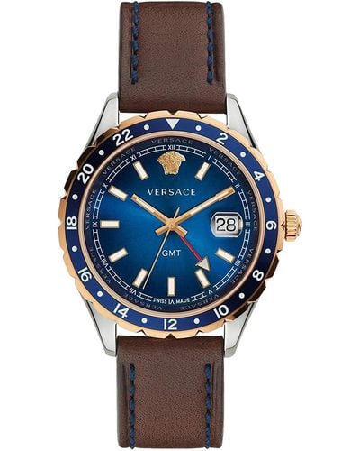 Versace Hellenyium 42mm Quartz Watch - Blue