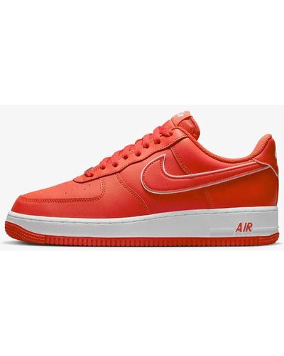 Nike Air Force 1 '07 Dv0788-600 Picante Red White Leather Skate Shoes Ttt63