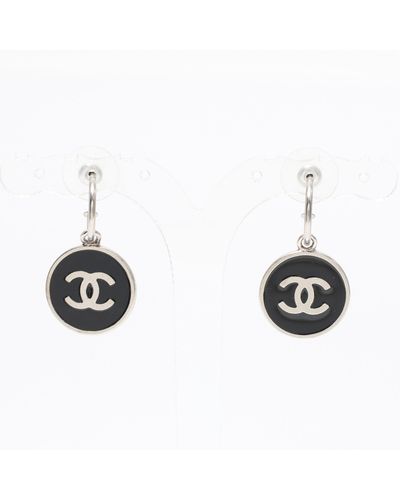 Chanel Coco Mark Earrings 04v - Black
