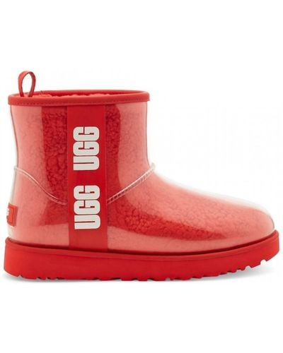 UGG Classic Clear Mini Boots - Red
