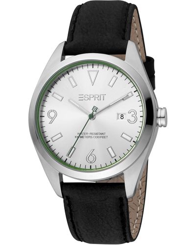 Esprit Es1g304p0245 Mason 40mm Quartz Watch - Black